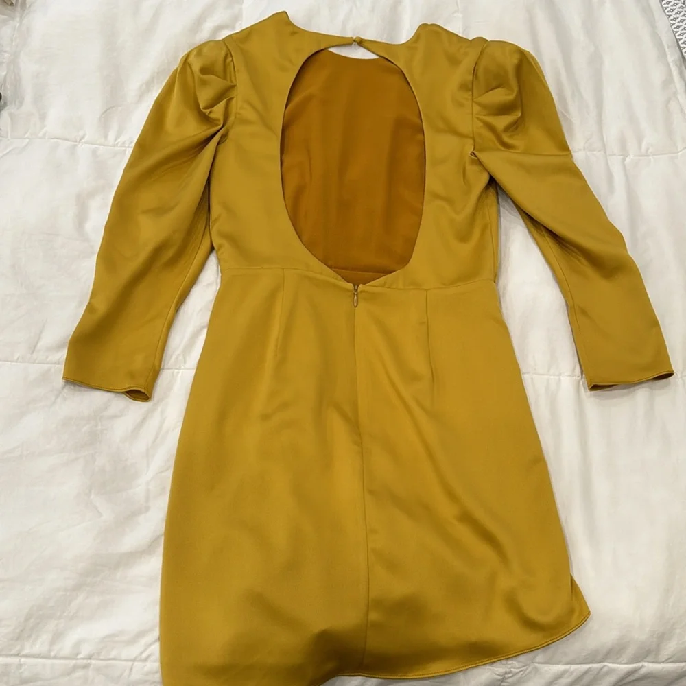 NBD Yellow Open Back Dress - Picture 2 of 2